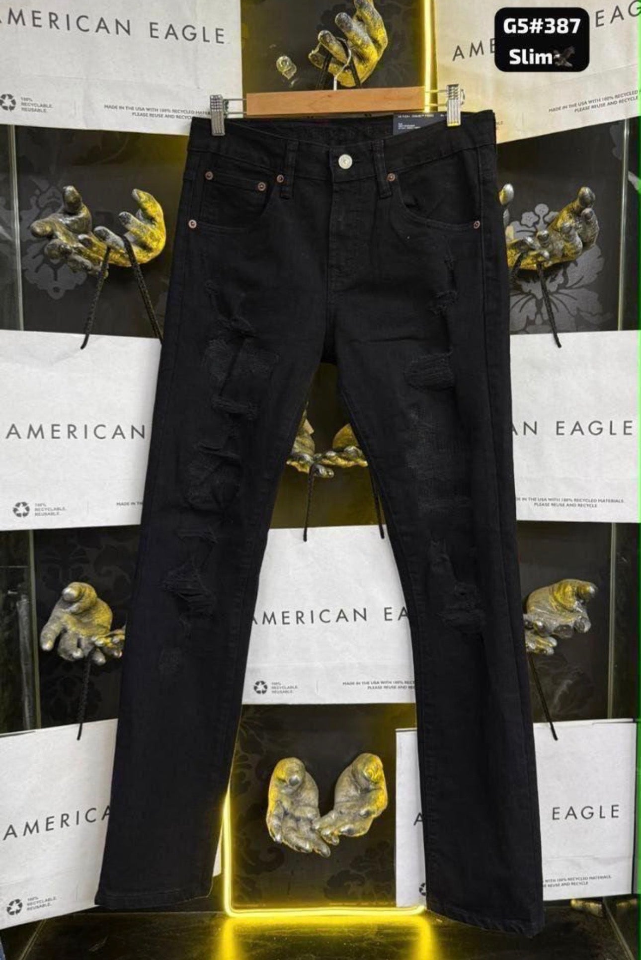 Pantalón American Eagle 10 Negro