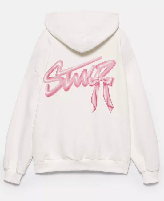 Hoodie STWD Mujer White Pink